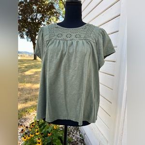 ✨Sold✨Ella Moss Green XL Top